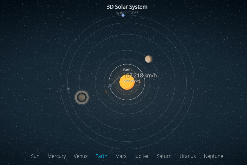 An image of a solar system art